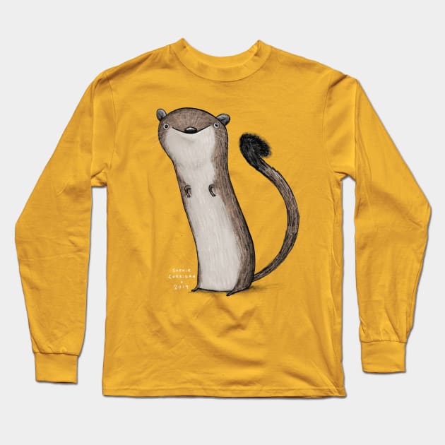 Weird Weasel Long Sleeve T-Shirt by Sophie Corrigan